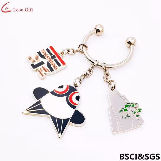 Manufacturers Custom Key Chain Accessories Cartoon Animation PVC Leather Acrylic Fashion Handbag Decorative Metal Keychain