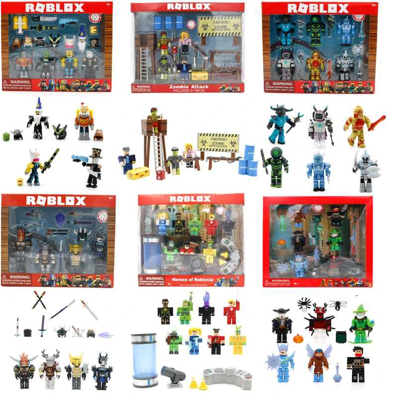 Roblox Action Collection Figures a Full Range of Roblox Building Block Dolls in The Virtual World Game Toy Eripheral Hand-Made Animation