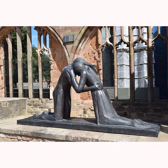 Scultura in bronzo a grandezza naturale di ballerina per la decorazione del parco